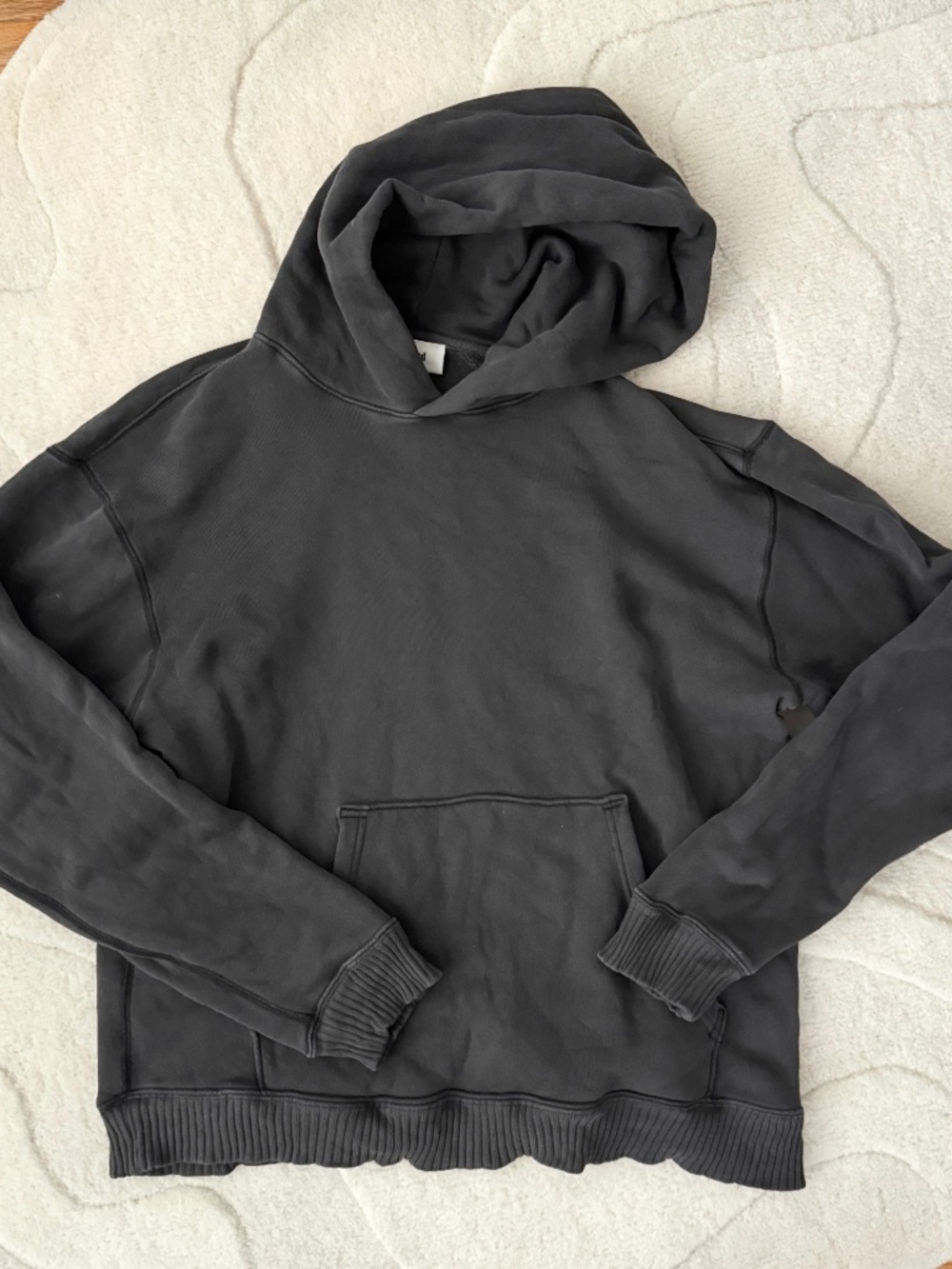 Elwood Core Pullover Hoodie Sweatshirt Vintage Grey size Medium